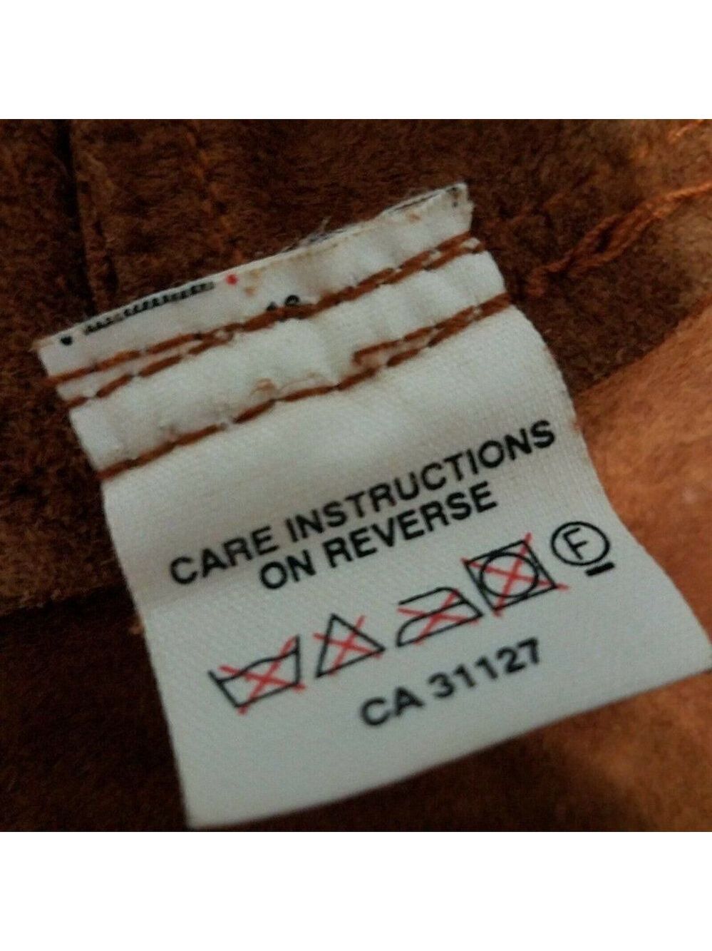 DKNY brown leather jacket boys size 5 - Picture 6 of 7
